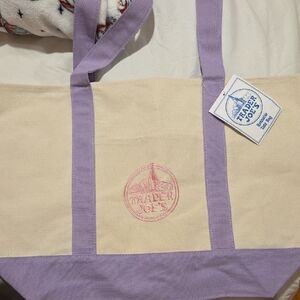 Lavender Traders Joe Canvas Tote Bag